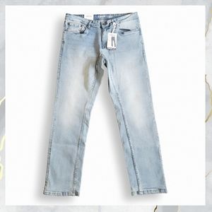NWT! Izod Straight Fit Comfort Stretch Jeans ROBIN'S EGG BLUE Denim Men's 32×32